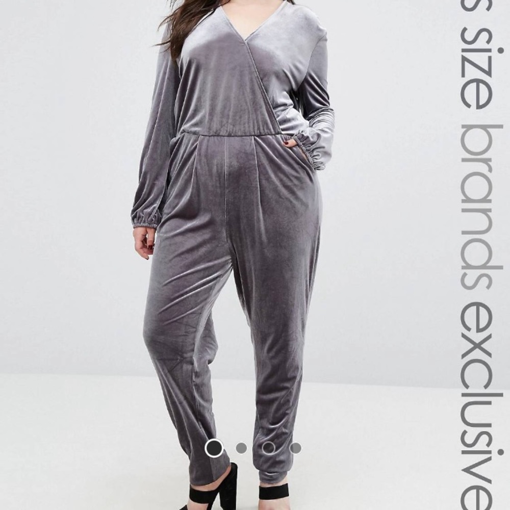 Velvet Jumpsuit silver